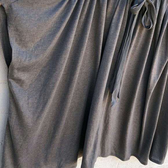 Deletta - Anthropologie XS/S Gray Mock Poncho Top - Picture 5 of 8